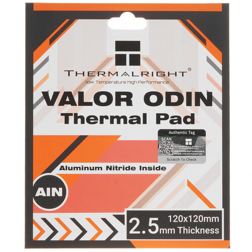 Купить Термопрокладка  Thermalright Valor Odin [VALOR-ODIN-120X120-2.5] в интернет-магазине DNS. Характеристики, цена Thermalright Valor Odin | 9120263.