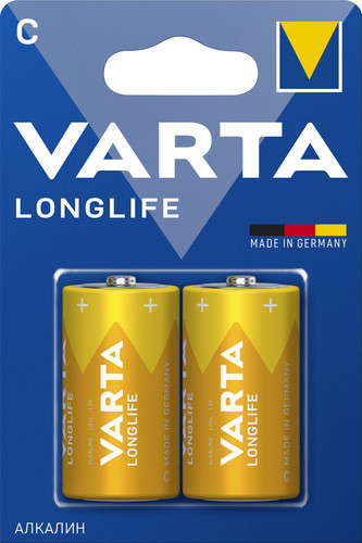 Купить Батарейка Varta LongLife C (LR14/ER26500/R14) в интернет-магазине DNS. Характеристики, цена Varta LongLife | 4743359.