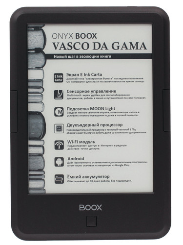 Купить 6" Электронная книга ONYX Boox Vasco Da Gama Black 1024x758/E-Ink Carta/8Gb/Сенсор/Подсветка в интернет-магазине DNS. Характеристики, цена  | 1068071.