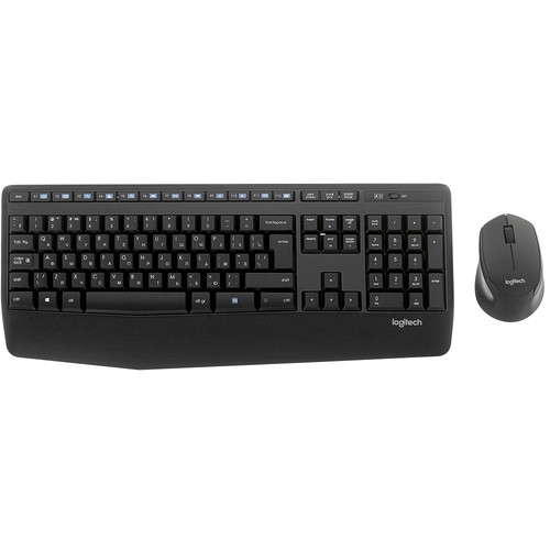 Купить Клавиатура+мышь беспроводная   Logitech Wireless Desktop MK345 черный в интернет-магазине DNS. Характеристики, цена Logitech Wireless Desktop MK345 | 1696621.