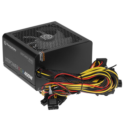 Купить Блок питания Thermaltake Litepower RGB 450W [LTP-450AL2NK] черный в интернет-магазине DNS. Характеристики, цена Thermaltake Litepower RGB 450W | 1341205.