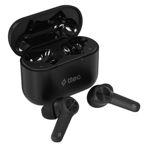 Купить Наушники TWS TTEC AirBeat Play  черный 2022 в интернет-магазине DNS. Характеристики, цена TTEC AirBeat Play | 9140684.