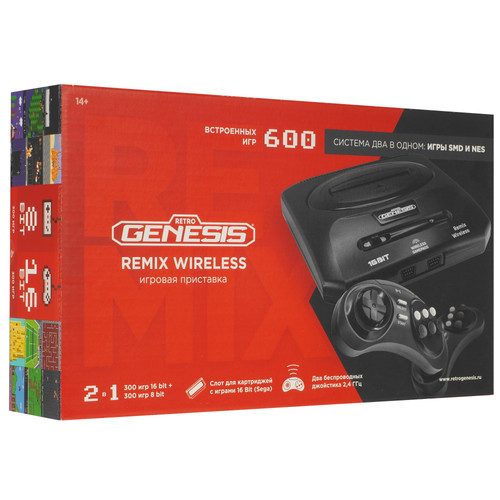 Купить Ретро-консоль Retro Genesis Remix Wireless + 600 игр в интернет-магазине DNS. Характеристики, цена Retro Genesis Remix Wireless | 5059970.