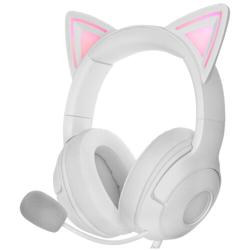 Купить Проводные наушники Razer Kraken Kitty V2  белый 2023 в интернет-магазине DNS. Характеристики, цена Razer Kraken Kitty V2 | 5619571.