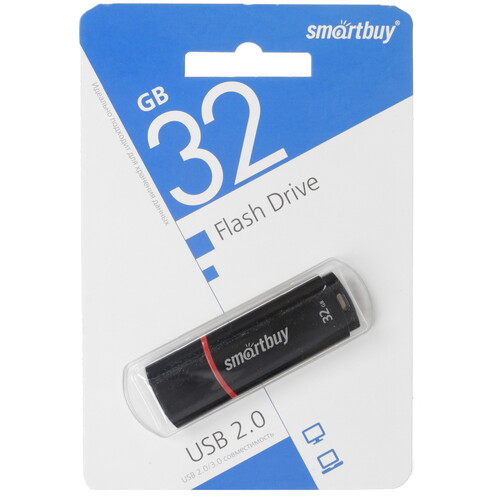 Купить Память USB Flash 32 ГБ Smartbuy Crown [SB32GBCRW-K] в интернет ...