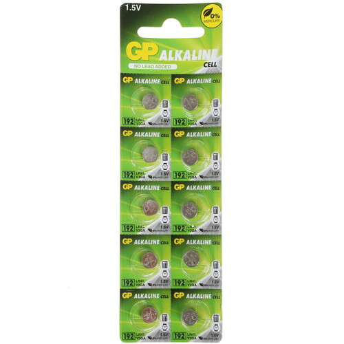 Купить Батарейка GP Alkaline LR41 (AG3/G3/LR736/392A/192) в интернет-магазине DNS. Характеристики, цена GP Alkaline | 1356949.