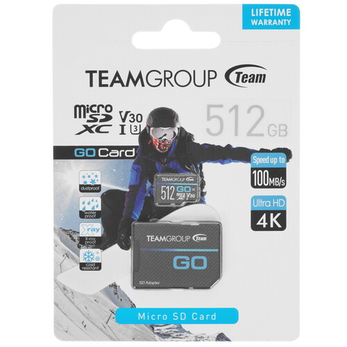 Купить Карта памяти TEAMGROUP Go microSDXC 512 ГБ [TGUSDX512GU303] в интернет-магазине DNS. Характеристики, цена  | 5006881.