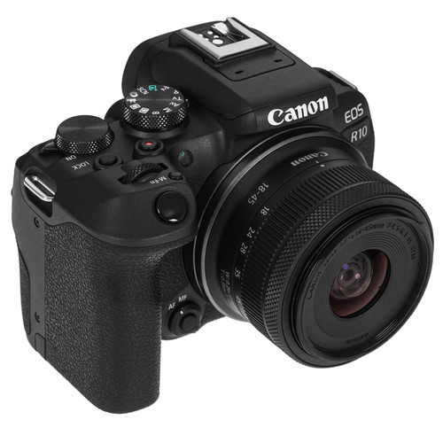 Купить Беззеркальный фотоаппарат Canon EOS R10 Kit 18-45 mm IS STM черный в интернет-магазине DNS. Характеристики, цена Canon EOS R10 Kit 18-45 mm IS STM | 5068874.
