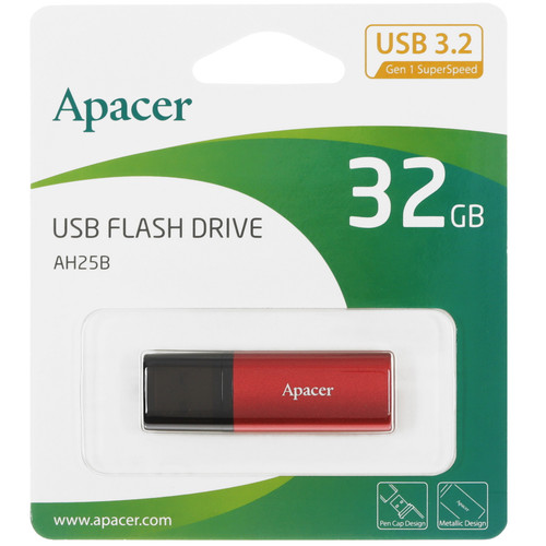 Купить Память USB Flash 32 ГБ Apacer AH25B [AP32GAH25BR-1] в интернет-магазине DNS. Характеристики, цена Apacer AH25B | 5456201.