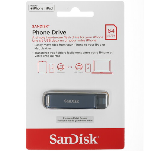 Купить Память OTG USB Flash 64 ГБ Sandisk Phone Drive [SDIXD0N-064G-GN6NN] в интернет-магазине DNS. Характеристики, цена Sandisk Phone Drive | 5635911.
