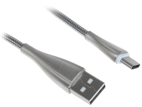 Купить Кабель DEXP USB Type-C серебристый в интернет-магазине DNS. Характеристики, цена  | 1247567.