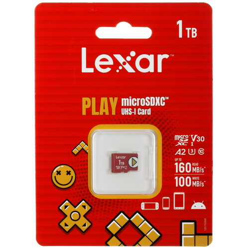 Купить Карта памяти Lexar microSDXC 1024 ГБ [LMSPLAY001T-BNNNG] в интернет-магазине DNS. Характеристики, цена  | 5463510.