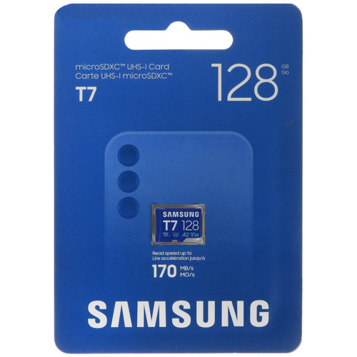 Купить Карта памяти Samsung T7 microSDXC 128 ГБ [MB-MB128T/WW] в интернет-магазине DNS. Характеристики, цена  | 5923504.