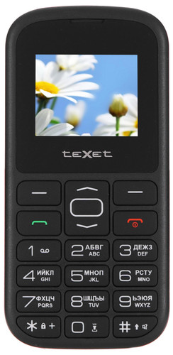 Купить Сотовый телефон teXet TM-B316 черный/красный в интернет-магазине DNS. Характеристики, цена teXet TM-B316 | 9933784.