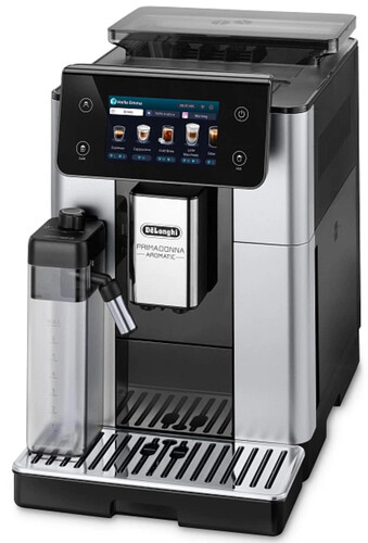 Купить Кофемашина автоматическая Delonghi Primadonna Aromatic ECAM630.75.TSM серебристый в интернет-магазине DNS. Характеристики, цена Delonghi Primadonna Aromatic ECAM630.75.TSM | 9318584.