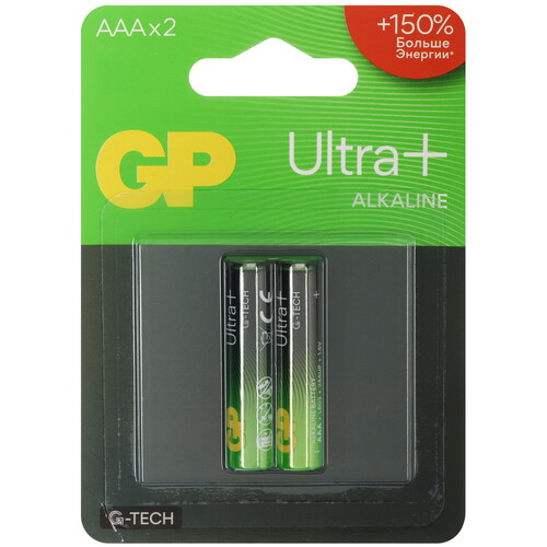 Купить Батарейка GP Ultra+G-TECH AAA (LR03/FR03) в интернет-магазине DNS. Характеристики, цена GP Ultra+G-TECH | 5642901.