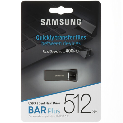 Купить Память USB Flash 512 ГБ Samsung BAR Plus [MUF-512BE4/APC] в интернет-магазине DNS. Характеристики, цена Samsung BAR Plus | 5641842.