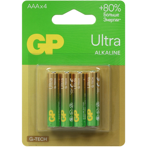 Купить Батарейка GP Ultra AAA (LR03/FR03) в интернет-магазине DNS. Характеристики, цена GP Ultra | 5626889.