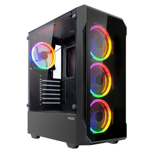 Купить Корпус GiNZZU CL320 [CL320REV1] черный в интернет-магазине DNS. Характеристики, цена GiNZZU CL320 | 9327471.