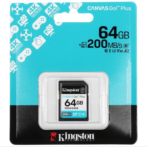 Купить Карта памяти Kingston SDXC 64 ГБ [SDG4/64GB] в интернет-магазине DNS. Характеристики, цена  | 5634448.