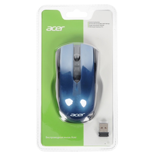 Купить Мышь беспроводная Acer OMR031 [ZL.MCEEE.008] синий в интернет-магазине DNS. Характеристики, цена Acer OMR031 | 4707626.