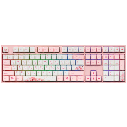 Купить Клавиатура  проводная + беспроводная Varmilo APT108 Sakura R2 в интернет-магазине DNS. Характеристики, цена Varmilo APT108 Sakura R2 | 5486794.