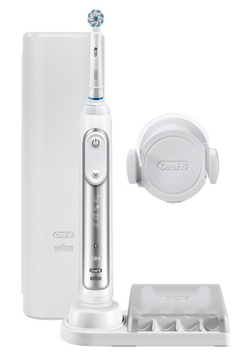 Купить Электрическая зубная щетка Braun Oral-B Genius 8000 D701.515.5XC белый в интернет-магазине DNS. Характеристики, цена Braun Oral-B Genius 8000 D701.515.5XC | 4793069.