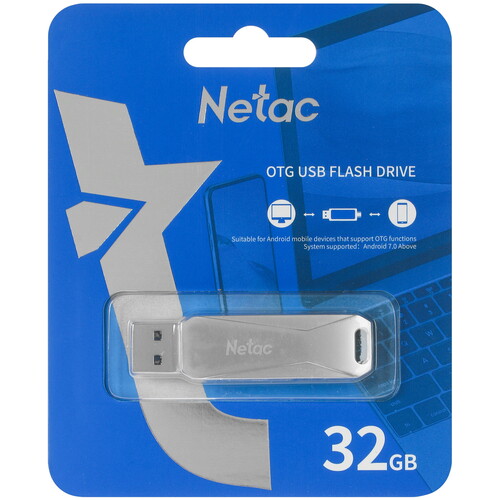 Купить Память OTG USB Flash 32 ГБ Netac U782C [NT03U782C-032G-30PN] в интернет-магазине DNS. Характеристики, цена Netac U782C | 5067430.