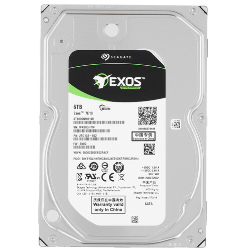 Купить 6 ТБ Жесткий диск Seagate Exos 7E10 [ST6000NM019B] в интернет-магазине DNS. Характеристики, цена Seagate Exos 7E10 | 5098775.