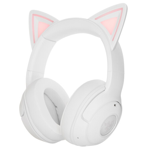 Купить Беспроводные наушники Razer Kraken Kitty V2 BT  белый 2023 в интернет-магазине DNS. Характеристики, цена Razer Kraken Kitty V2 BT | 5619574.