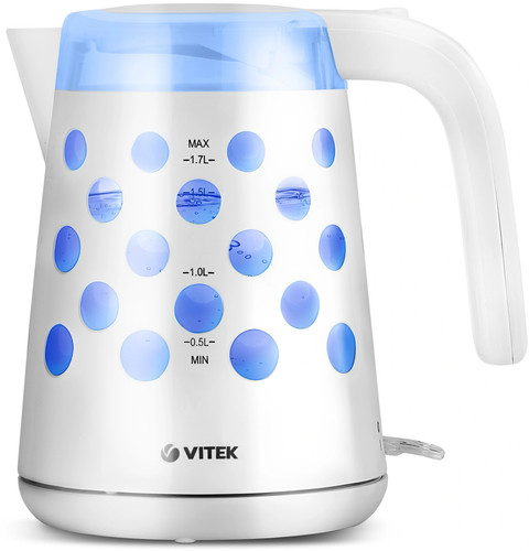 Купить Электрочайник Vitek VT-7048 белый в интернет-магазине DNS. Характеристики, цена Vitek VT-7048 | 1190722.