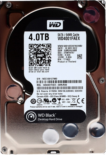 Купить Жесткий диск SATA-3 4Tb WD Black 7200rpm [WD4001FAEX/WD4003FZEX ...