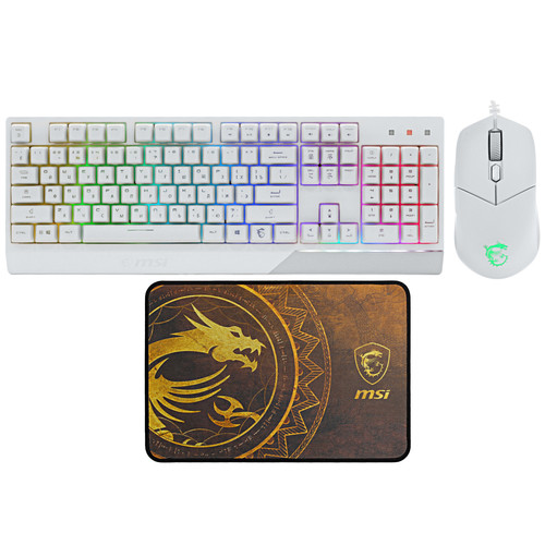 Купить Игровой набор MSI VIGOR GK30 BUNDLE белый в интернет-магазине DNS. Характеристики, цена MSI VIGOR GK30 BUNDLE | 5089223.