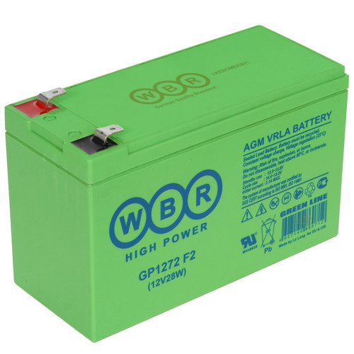 Купить Аккумуляторная батарея для ИБП WBR GP1272 F2 (12V28W) в интернет-магазине DNS. Характеристики, цена WBR GP1272 F2 (12V28W) | 5416706.