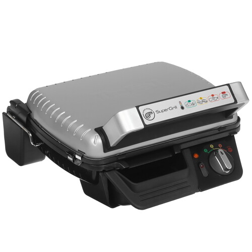Купить Гриль Tefal Supergrill GC450B32 серебристый в интернет-магазине DNS. Характеристики, цена Tefal Supergrill GC450B32 | 5472619.