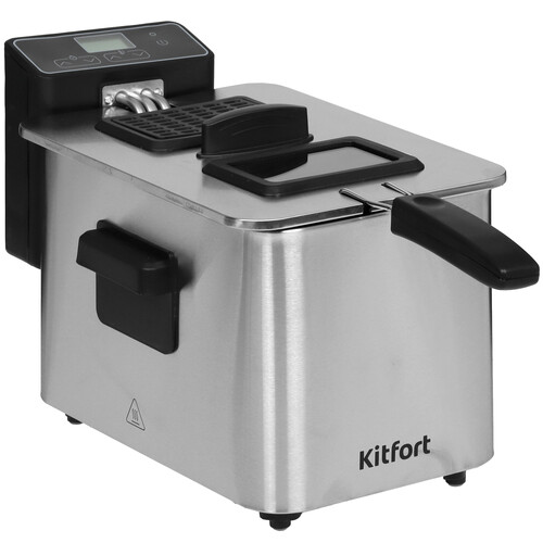 Купить Фритюрница Kitfort КТ-4054 серебристый в интернет-магазине DNS. Характеристики, цена Kitfort КТ-4054 | 9933272.