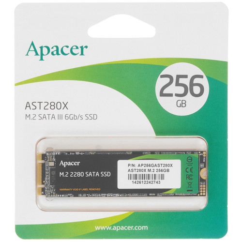 Купить 256 ГБ M.2 SATA накопитель Apacer AST280X [AP256GAST280X-1] в интернет-магазине DNS. Характеристики, цена Apacer AST280X | 5679971.