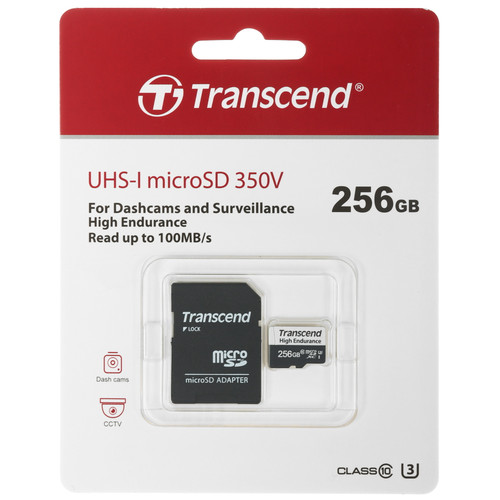 Купить Карта памяти Transcend High Endurance 350V microSDXC 256 ГБ [TS256GUSD350V] в интернет-магазине DNS. Характеристики, цена  | 5635829.