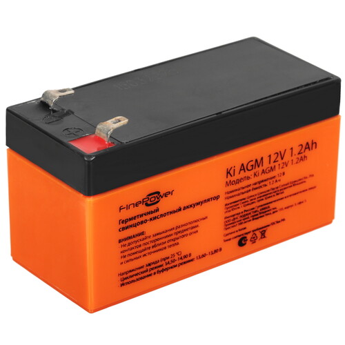 Купить Аккумуляторная батарея для ИБП FinePower Ki AGM 12V 1.2Ah в интернет-магазине DNS. Характеристики, цена FinePower Ki AGM 12V 1.2Ah | 5494382.