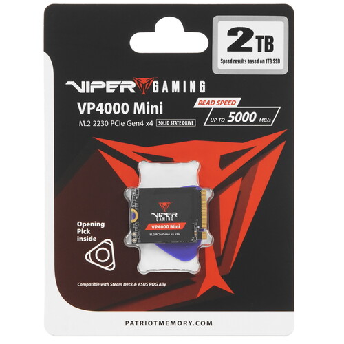 Купить 2000 ГБ M.2 NVMe накопитель Patriot Viper VP4000 Mini [VP4000M2TBM23] в интернет-магазине DNS. Характеристики, цена Patriot Viper VP4000 Mini | 5451403.