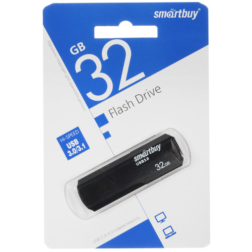 Купить Память USB Flash 32 ГБ Smartbuy Clue [SB32GBCLU-K3] в интернет-магазине DNS. Характеристики, цена Smartbuy Clue | 9055335.