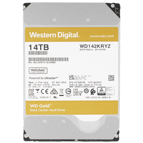 Купить 14 ТБ Жесткий диск WD Gold [WD142KRYZ] в интернет-магазине DNS. Характеристики, цена WD Gold | 5616413.