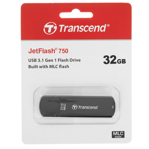 Купить Память USB Flash 32 ГБ Transcend JetFlash 750 [TS32GJF750K] в интернет-магазине DNS. Характеристики, цена Transcend JetFlash 750 | 4900625.