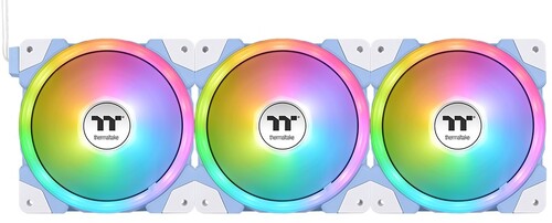 Купить Комплект вентиляторов Thermaltake SWAFAN EX14 ARGB Sync PC Cooling Fan Hydrangea Blue TT Premium Edition [CL-F184-PL14BU-A] голубой в интернет-магазине DNS. Характеристики, цена Thermaltake SWAFAN EX14 ARGB Sync PC Cooling Fan Hydrangea Blue TT Premium Edition | 5454899.