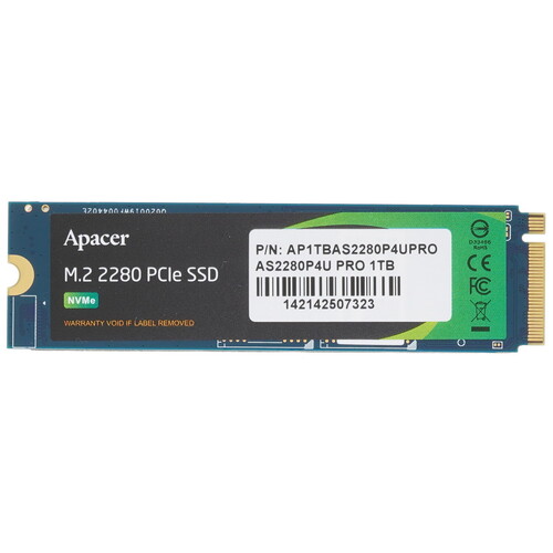 Купить 1000 ГБ M.2 NVMe накопитель Apacer AS2280P4U PRO [AP1TBAS2280P4UPRO-1] в интернет-магазине DNS. Характеристики, цена Apacer AS2280P4U PRO | 4876959.