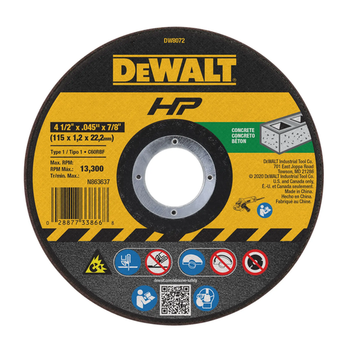 Купить Диск отрезной DeWalt DW8072 в интернет-магазине DNS. Характеристики, цена DeWalt DW8072 | 5934186.