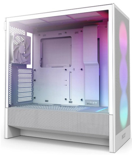 Купить Корпус NZXT H5 Flow RGB [CC-H52FW-R1] белый в интернет-магазине DNS. Характеристики, цена NZXT H5 Flow RGB | 5610188.