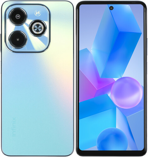 Купить 6.56" Смартфон Infinix HOT 40i 128 ГБ голубой в интернет-магазине DNS. Характеристики, цена Infinix HOT 40i | 5438565.