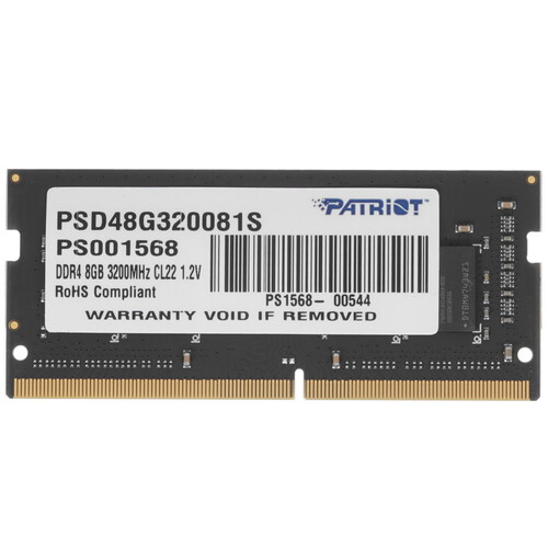 Купить Оперативная память SODIMM Patriot Signature Line [PSD48G320081S] 8 ГБ в интернет-магазине DNS. Характеристики, цена Patriot Signature Line | 1697755.