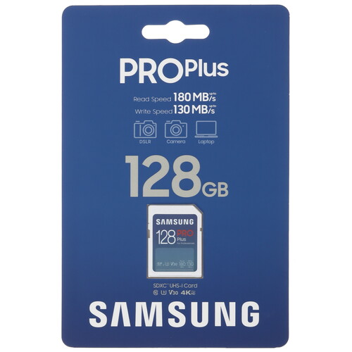 Купить Карта памяти Samsung PRO Plus SDXC 128 ГБ [MB-SD128S/APC] в интернет-магазине DNS. Характеристики, цена  | 5465054.